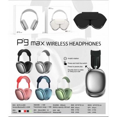 P9 Max wireless kablosuz kulaklik P9 Max wireless kablosuz kulaklik