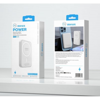 Meax powerbank wireless şarj Meax powerbank wireless şarj